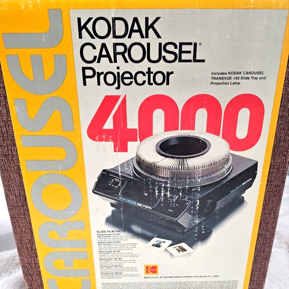 Vintage Kodak Carousel Projector 4000 Flawless | Manual Tested Working